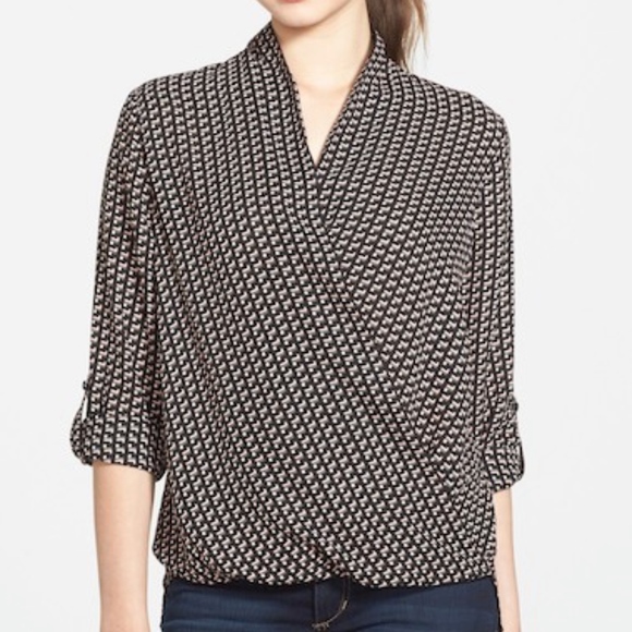 pleione wrap blouse